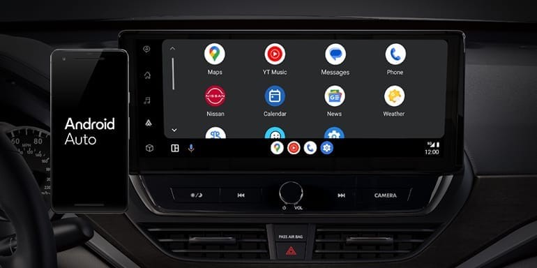 2026 Nissan Altima interior view of Android Auto display.
