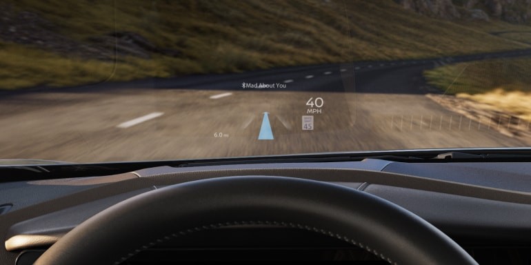2026 Nissan Murano interior view highlighting Head-Up Display