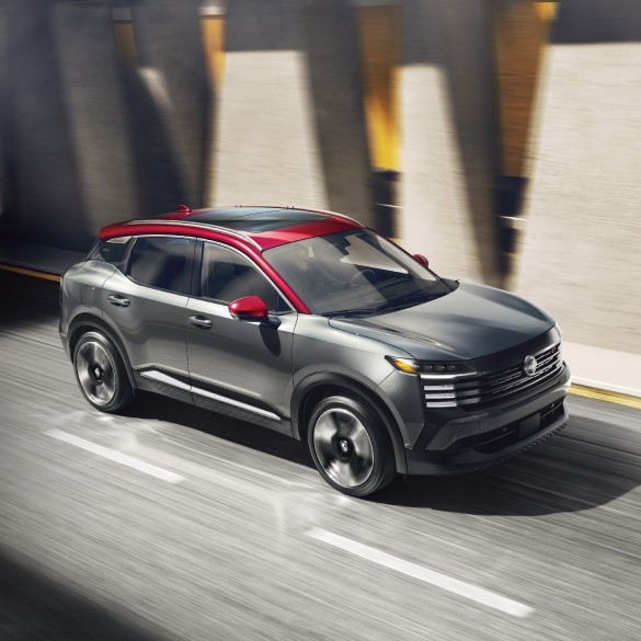 2027 Nissan Kicks exiting tunnel into daylight
