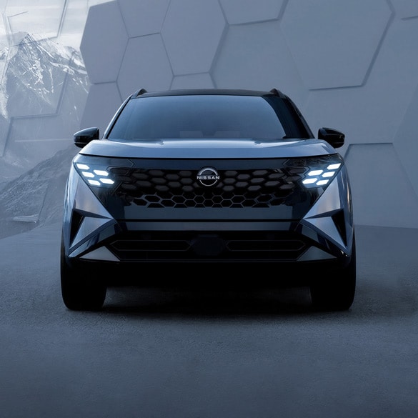 Front view of the all-new 2027 Nissan Rogue Hybrid e-POWER
